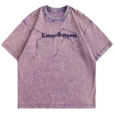 Spider Web Printed Oversized T-Shirt