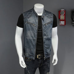 Vintage Denim Short Sleeve Jacket
