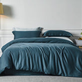 Natural Silk Bedding Set Luxury Quilt Cover Set Soft Duvet Cover Flat Sheet Pillowcases Queen King Size Duvet Cover Set