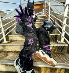 Y2K Printed Cargo Jeans