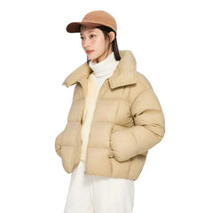 Solid Color Women's Puffer Jacket