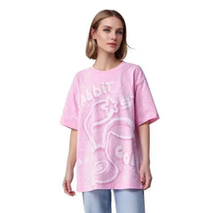 Retro Printed Oversized Women's T-Shirt