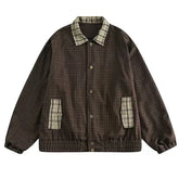 Neo-Vintage Plaid Polo Jacket