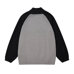 Dual Tone Knitted Modern Jacket