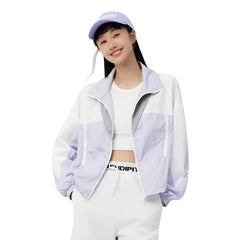 Spring Color Contrast Windbreaker Jacket