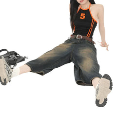 Y2K Wide Leg Oversize Denim Trouser