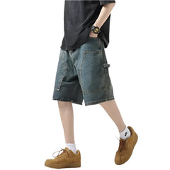 Y2K Oversized Denim Cargo Jorts