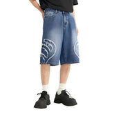 Patchwork Distressed Denim Shorts