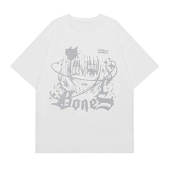 Y2K Aesthetic Anime Girl Oversized Women's T-Shirt