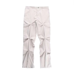 Gothic Stacked Wrinkles Pleated Pant
