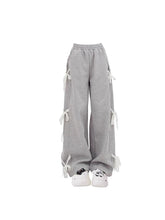Y2K Grey Lace Lace-up Women's Pant