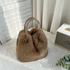 Soft Faux Rabbit Women's Bag