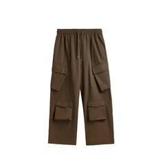 Casual 3D Wide-leg Cargo Pants