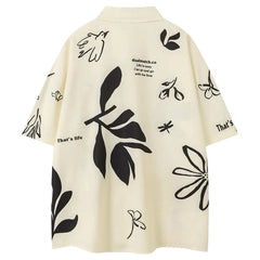 Flower Print Oversized T-Shirt