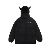 Devil's Horn Hooded Puffer Jacket