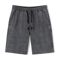 Retro Washed Straight Leg Short