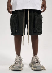 Vintage Washed Tie Dyed Cargo Short