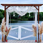 Nordic Handmade Cotton Wall Hanging Tapestry Macrame Wedding Backdrop Curtain Bohemia Tassel Wall Art Boho Home Decor
