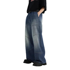 Blue Baggy Loose Denim Jeans