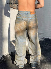 Y2K Distressed Ripped Denim Jeans