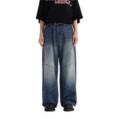 Blue Baggy Loose Denim Jeans