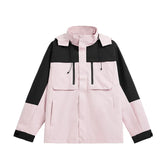 Spring Colorblock Hiking Hooded Jacket