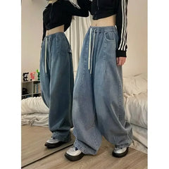 Baggy Elastic-waist Women's Jeans