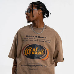 Vintage Washed Dropped Shoulders T-Shirt