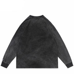 Casual Letter Printed Oversized Sweater