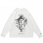 Casual Letter Printed Oversized Sweater