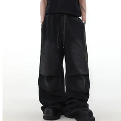 Y2K Stripe Wave Baggy Jeans