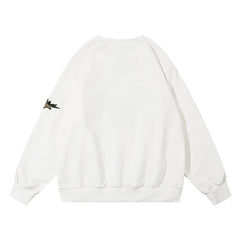 Camouflage Patch Embroidery Sweatshirt