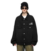 Versatile Distressed Denim Loose Jacket