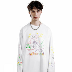 Scratch Cartoon Vibe Oversized Sweater