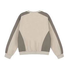 Embroidered Letter Splice Sweatshirt