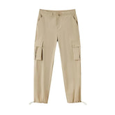 Casual Solid Wide Leg Cargo Pant