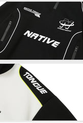 Racing Patchwork Oversize Sweatshirt