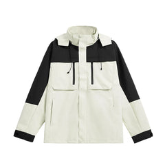Spring Colorblock Hiking Hooded Jacket