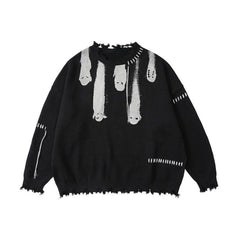Y2K Ghost Knitted Sweater