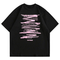 Casual Letter Printed Oversized T-Shirt