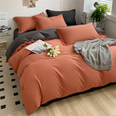 Bedding Set Boy Girl Duvet Cover Flat Sheet Pillowcase Aesthetic Bedcloth Double Cover Flat Soft Comfort Bed Sheet Pillowcase