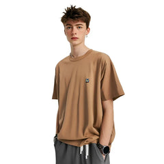 Vintage Embroidered Drop Shoulder T-Shirt