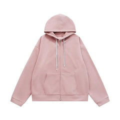 Double Zip Up Oversized Hoodies Jacket