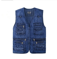 Denim Pocketed Vest