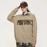 Distressed Lettered Sweater