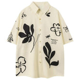Flower Print Oversized T-Shirt