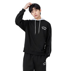 Letter Printing Sports Men's Suit