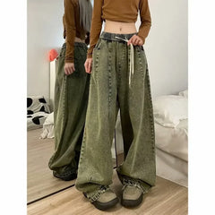 Baggy Elastic-waist Women's Jeans