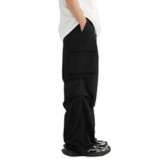 Black Casual High Street Cargo Pant