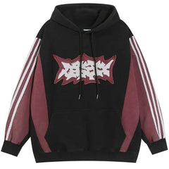 Y2k Japanese Letter Hoodie